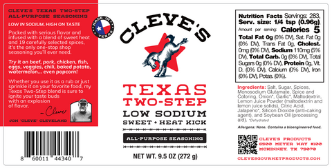 Cleve's Two Step - All Purpose Seasoning 9.5 oz