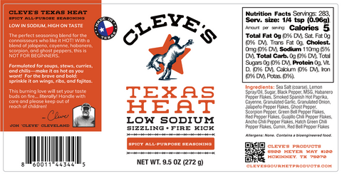 Cleve's Texas Heat - Sizzling Fire Kick 9.5 oz
