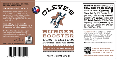 Cleve's - Burger Booster Butter Ranch Kick 9.5 oz