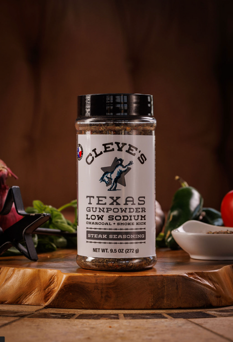 Cleve's Texas Gunpowder Charcoal + Smoke Kick 9.5 oz