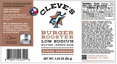 Cleve's - Burger Booster Butter Ranch Kick 3.25 oz