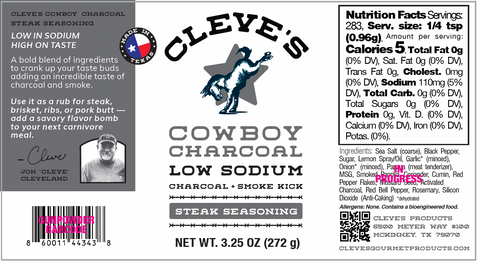 Cleve's Cowboy Charcoal Kick 3.75 OZ