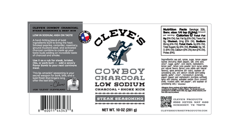 Cleve's Cowboy Charcoal - Smoke Kick 10.0 oz
