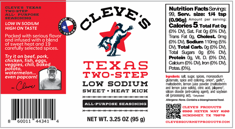 Cleve's Two Step - All Purpose Seasoning 3.25 oz